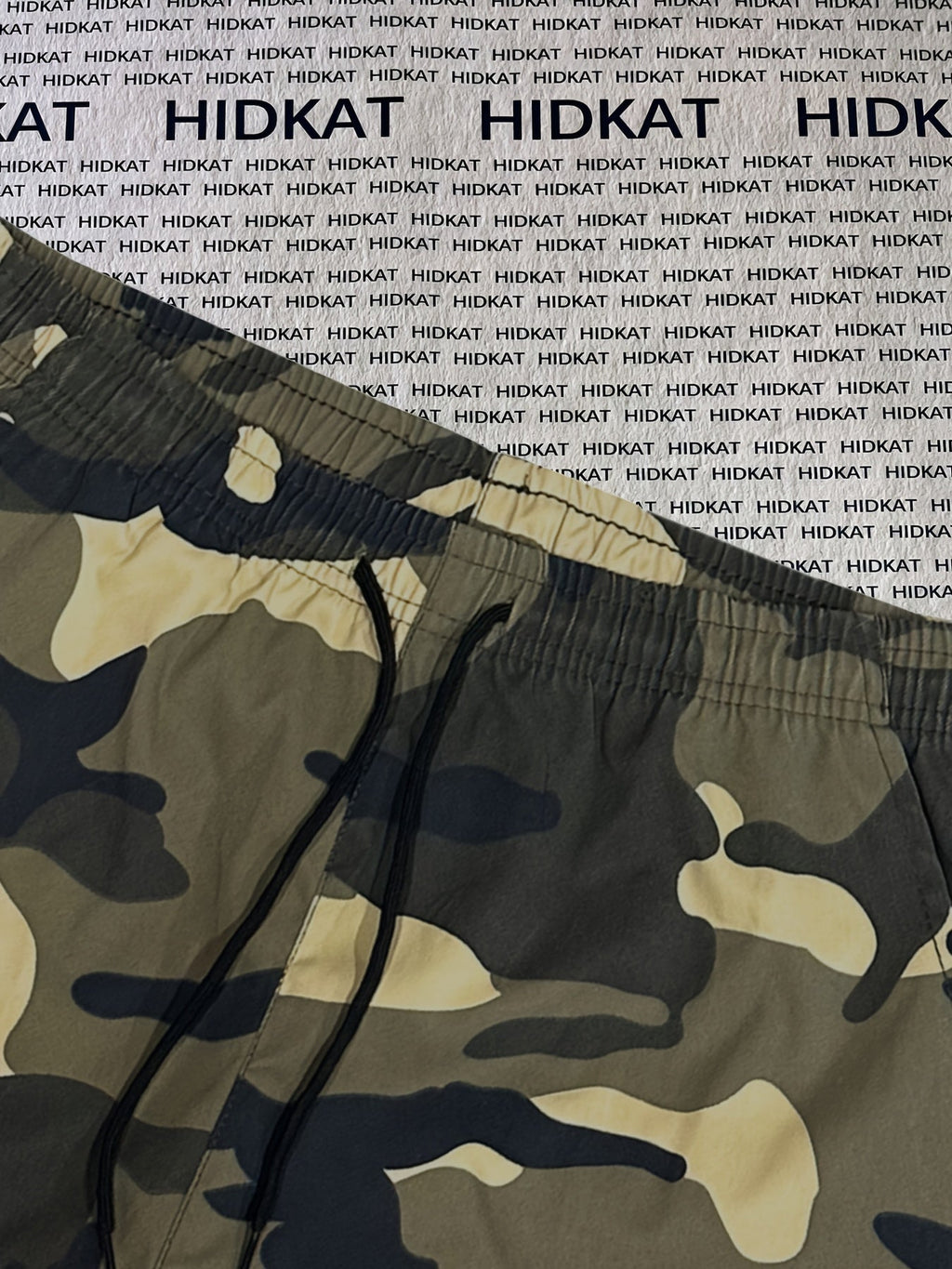 Women's Camo Cargo Pants Lightweight Breathable Hiking Outdoor Casual Long Pants – Multi-Pocket Elastic Waist, Sizes XS-XXL, Camouflage Khaki Black Army Green Grey