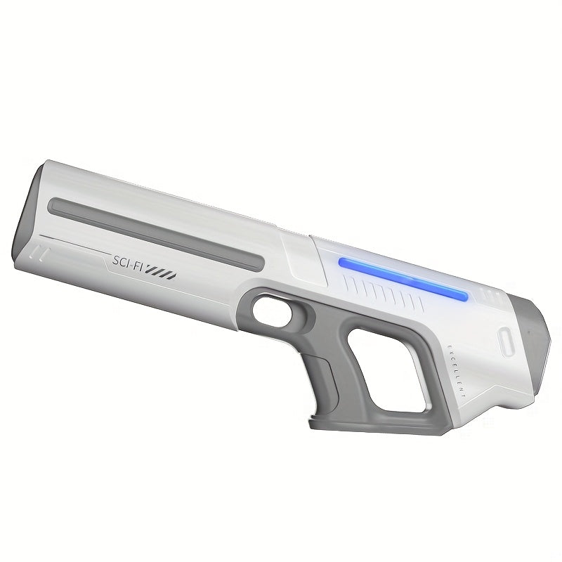 Electric Water Gun with LED Pulse Light & Auto-Fill – 40ft Long Range Rapid-Fire Squirt Gun, USB Rechargeable 240-Shot Tank, Water Blaster for Kids & Adults Pool Beach Backyard
