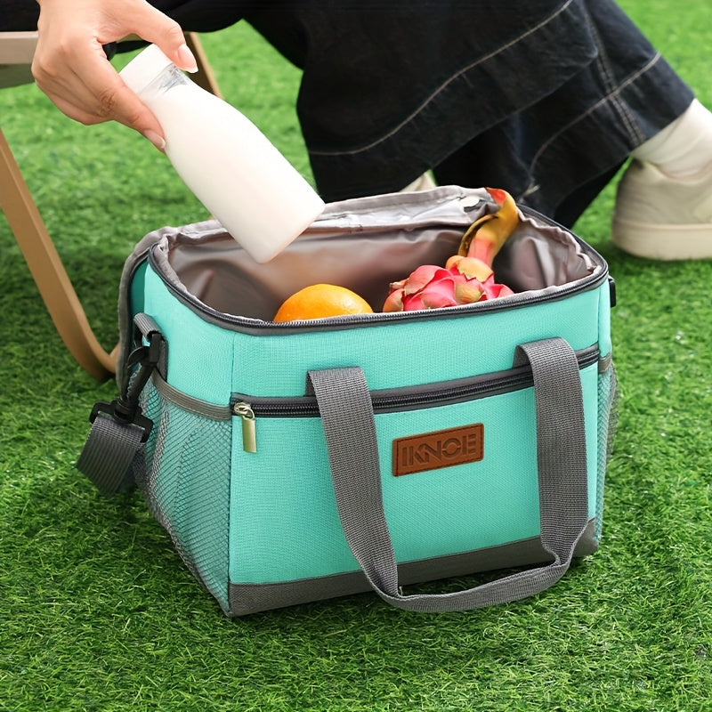 Insulated Lunch Bag Foldable Portable Thermal Bento Box Tote Leakproof Aluminum Foil Lining Keeps Food Cold Fresh for Work Travel Picnic School