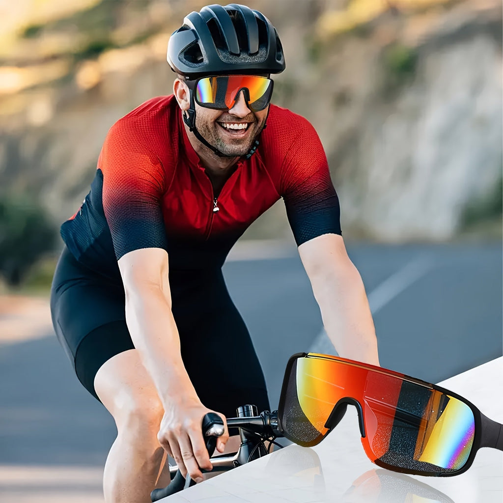 Sports Sunglasses Bulk Set – 6 or 12 Pairs, Lightweight PC Frame, UV Protection, Anti-Glare High-Definition Lenses, Unisex Driving & Outdoor Eyewear, Futuristic Style
