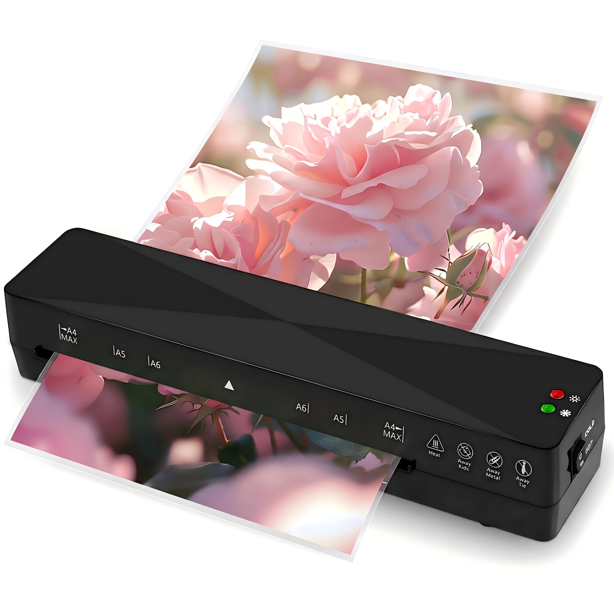 A4 Laminator Machine Hot and Cold, 9-Inch Thermal Laminator with Fast 1-2 Min Warm-Up, Bubble-Free Lamination for Home, Office & School, Compatible with 80-125 Mic Pouches – Jam-Free Design