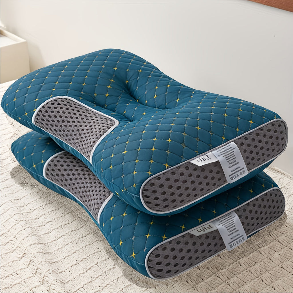 Bed Pillows 2-Pack Ultra-Soft Neck Support Pillow Inserts with Removable Machine-Washable Covers – Breathable All-Season Deep Sleep Bedroom Comfort, 7 Colors, Perfect Housewarming Gift