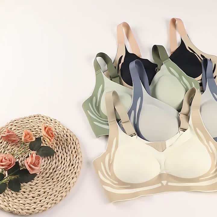 4 Pack Anti-Gravity Lifting Adhesive Nubra Bra for Women – Wireless Invisible Stick-On Bra for Backless Strapless Low-Cut Outfits, Breathable No-Gather Light Luxury Underwear, Sizes L & XXL