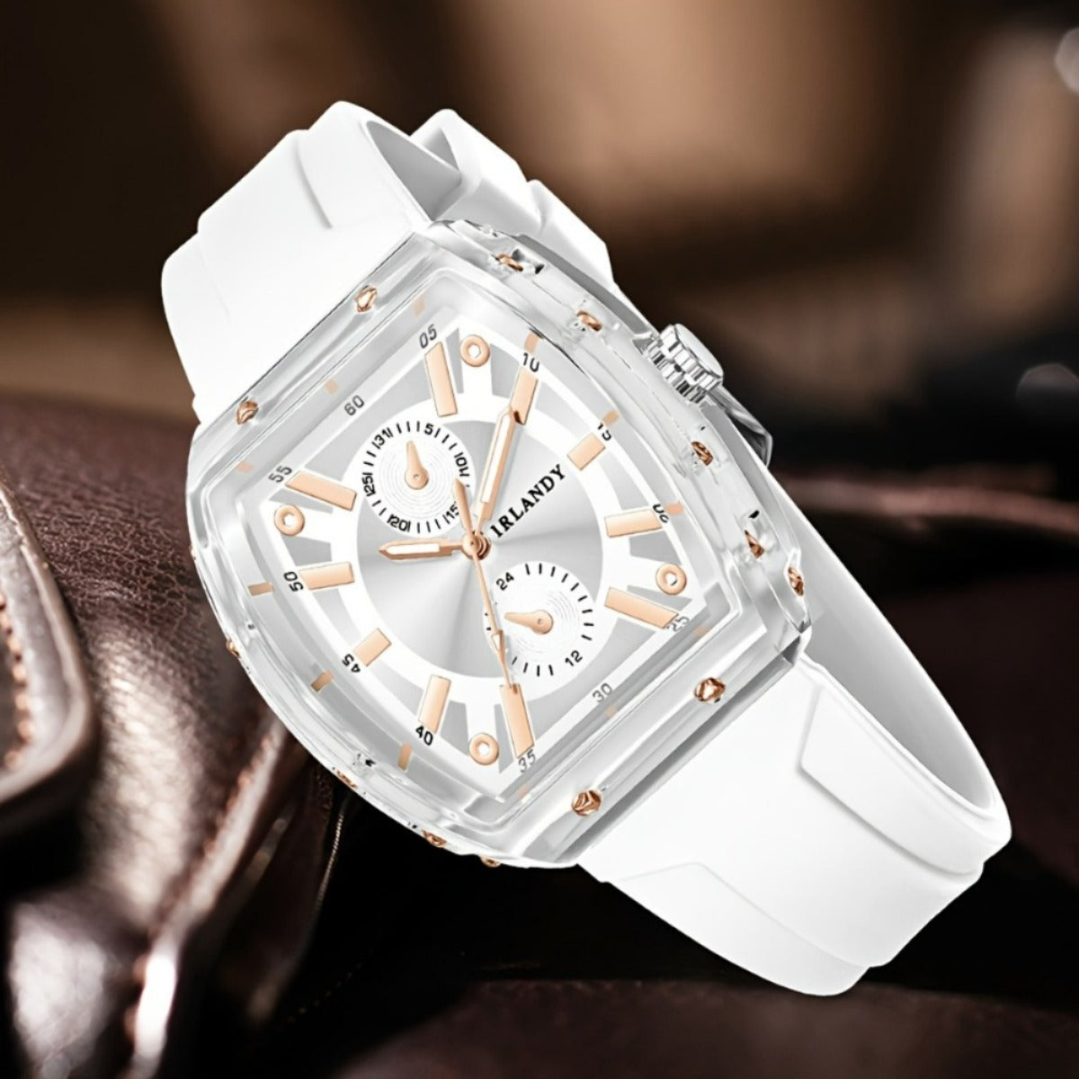 5-Pack Men's Quartz Watches – Casual Sport Minimalist Alloy Case Silicone Strap Barrel Dial Wristwatch Set Daily Wear Father's Day Birthday Holiday Gift