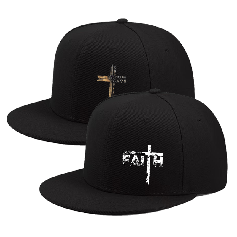 2-Pack Cross Print Baseball Cap Unisex – Adjustable Breathable Acrylic Woven Hat Soccer Fans Match Day Streetwear Casual Daily Wear 2026 Fan Gear