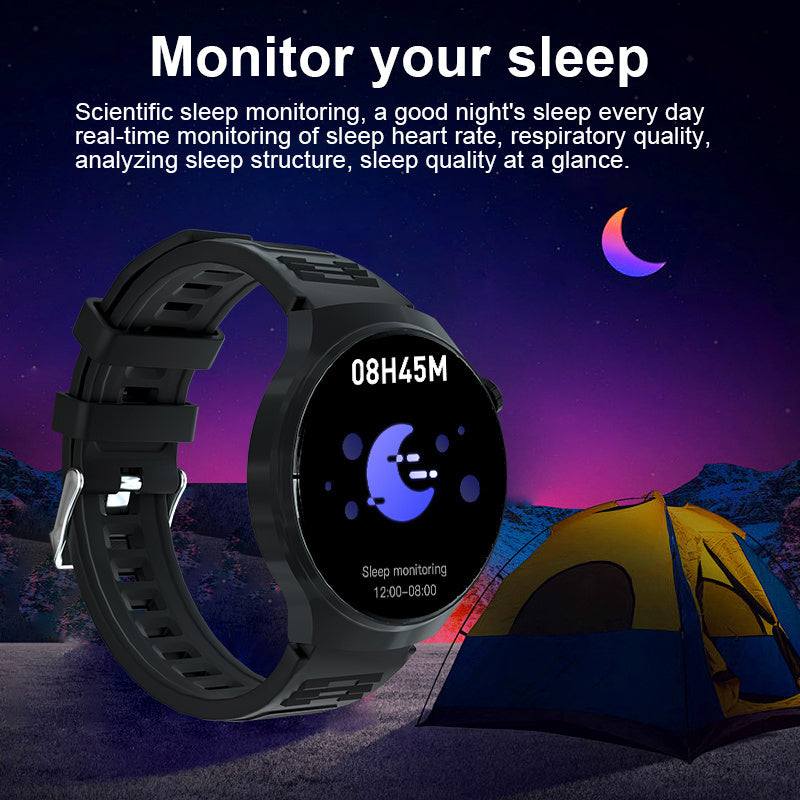 Round Smartwatch 2.01" Extra Large Screen Wireless Calling – 100+ Sports Modes Sleep Monitor Heart Rate Pedometer Games Weather Calculator Fitness Tracker for Men Women iPhone Android