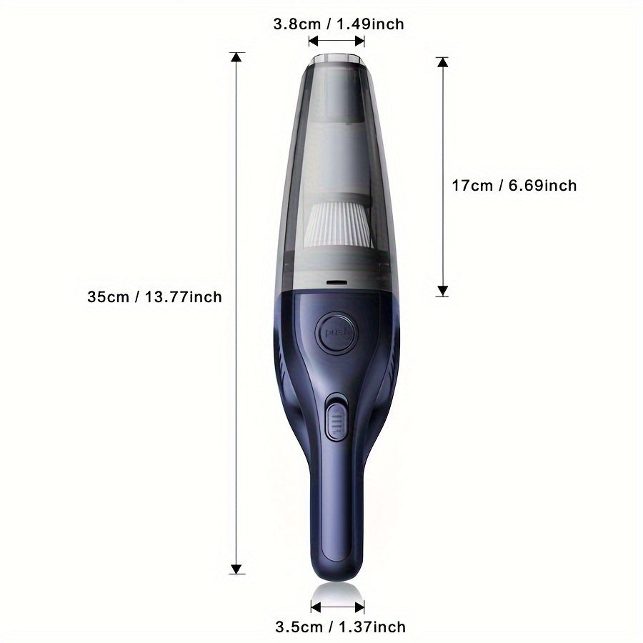 Cordless Handheld Vacuum Cleaner 5000Pa Strong Suction USB Rechargeable Portable Wireless Vacuum for Car Interior Home Office Pet Hair 40dB Low Noise 2000mAh Battery One-Click Dust Empty 6 Colors