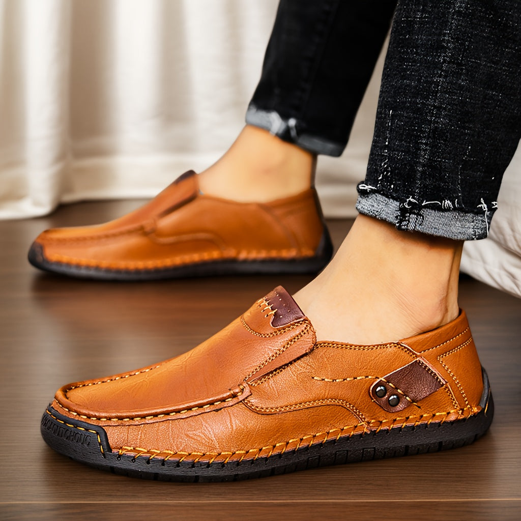 Men's Slip-On Loafers – Lightweight Breathable Casual Shoes for Driving Walking Daily Wear, Comfortable Non-Slip Sole, Easy On Off Design, Perfect for Men Who Value Style & Comfort