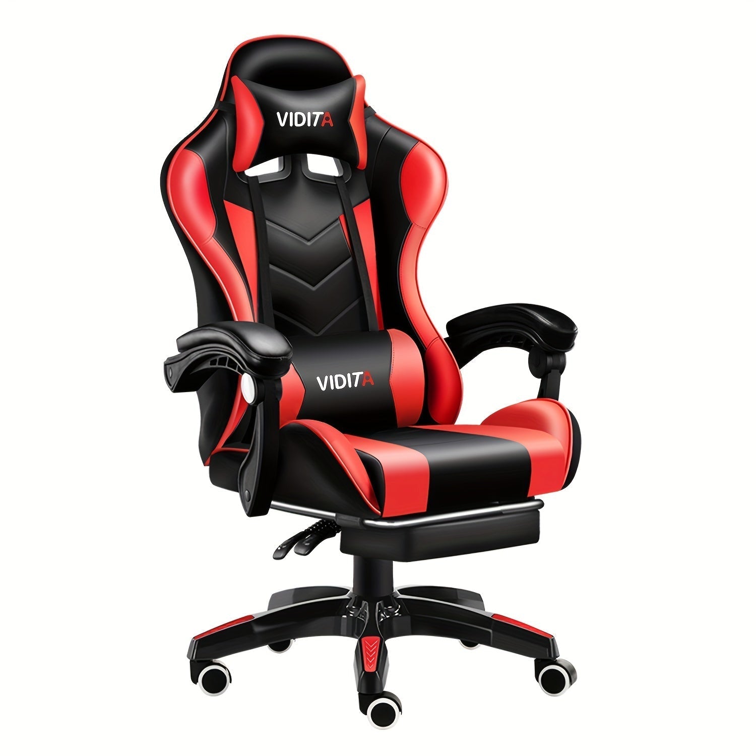 Ergonomic Gaming Chair Racing Style High Back Lumbar Support Five-Wheel Swivel Velvet PU Leather Adjustable Recliner Office Chair Adults Teens Multi-Color