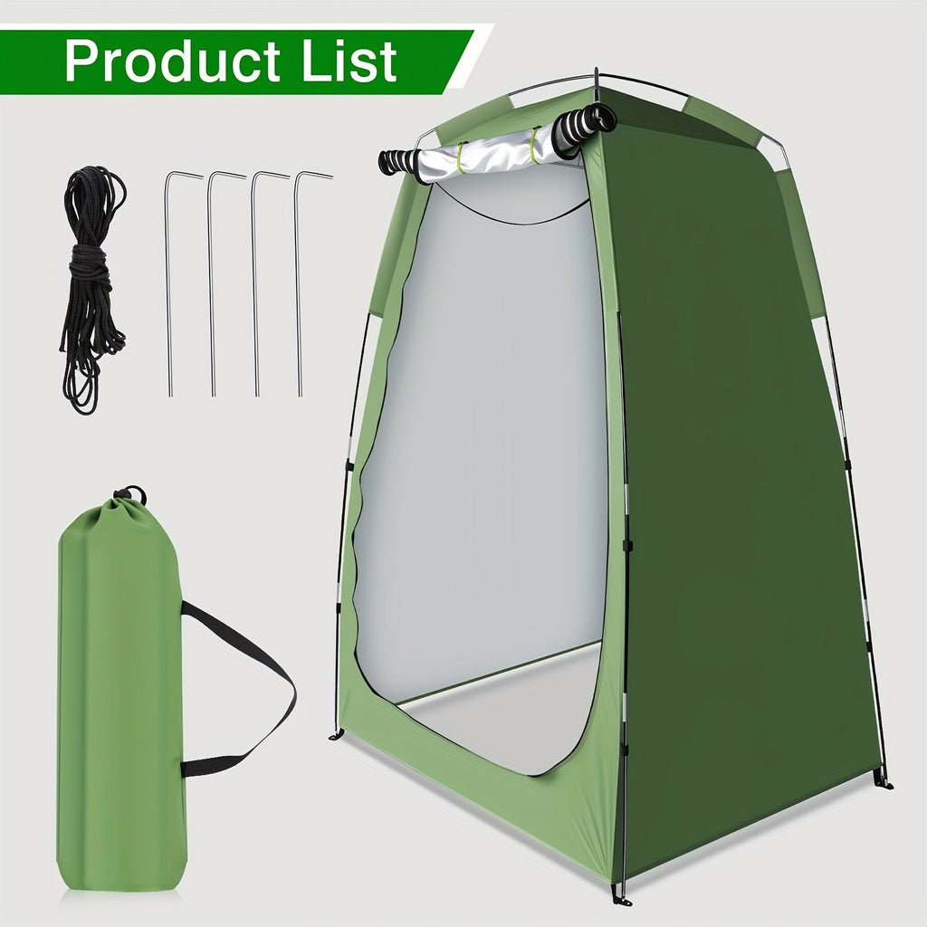 Pop-Up Camping Shower Tent & Privacy Shelter – Portable Waterproof Changing Room, Outdoor Toilet Tent for Camping, Hiking, Beach, Backpacking & Festivals, Instant Setup No Tools Needed