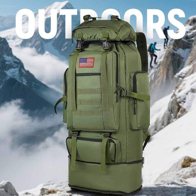100L Tactical Backpack Large Capacity Molle Hiking Backpack with Multiple Compartments & Ergonomic Straps - Heavy Duty for Camping, Travel, Trekking & Outdoor Adventures