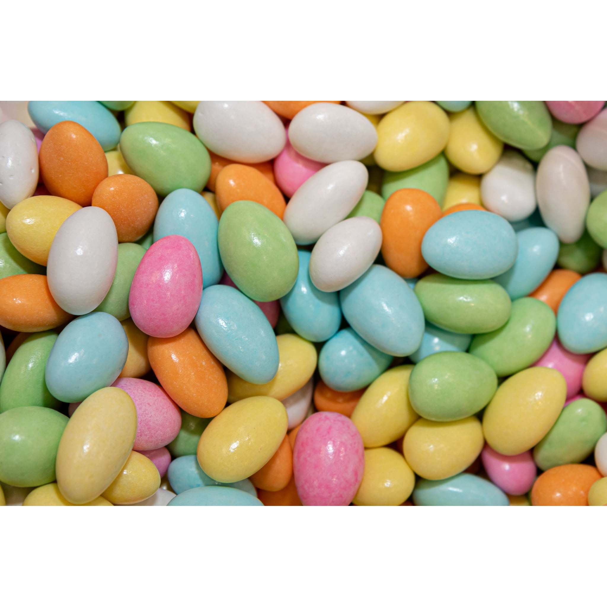 Assorted Jordan Almonds Bulk Candy – Pastel Colored Sugar Coated California Almonds for Weddings Baby Showers Parties & Gifting, 8 oz & 1 lb