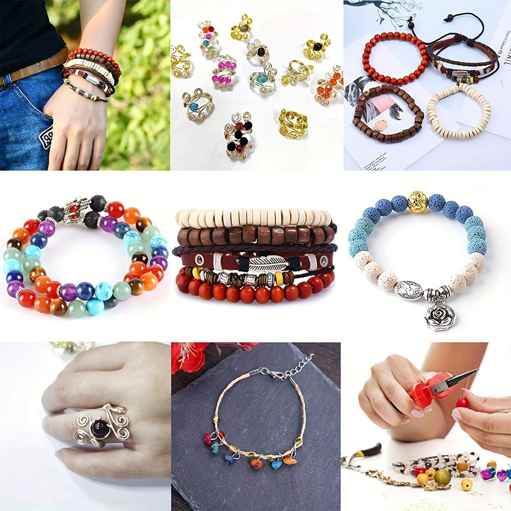 2456 Pcs Jewelry Making Kit for Beginners, DIY Bead Bracelet & Necklace Craft Set with Metal Accessories, Tassels & Tools, Stylish Handmade Jewelry Kit – Perfect Gift for Girls, Teens & Adults