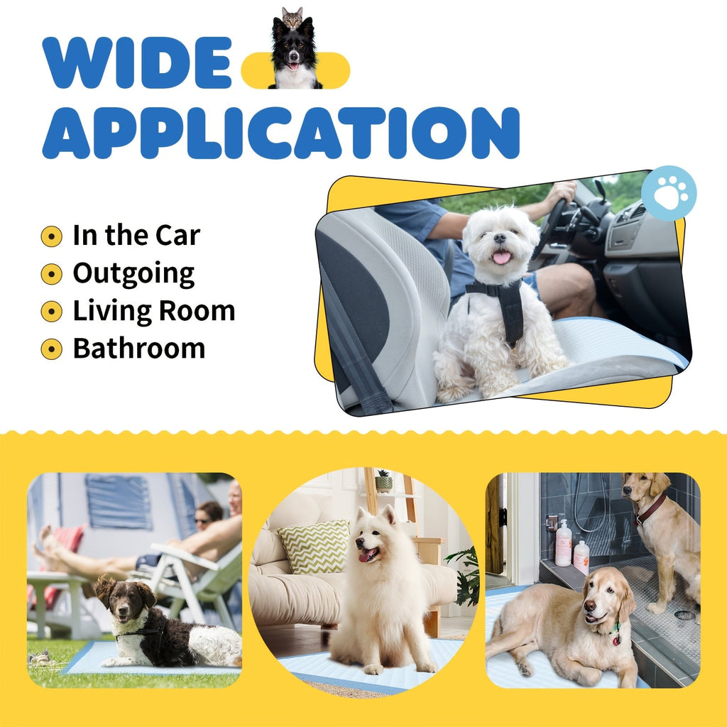Dog Pee Pads 100 Count 6-Layer Super Absorbent Puppy Training Pads Leak-Proof & Odor Control – Disposable Dog Potty Pads for Puppies, Dogs & Cats, 34"x28" or 22"x22"