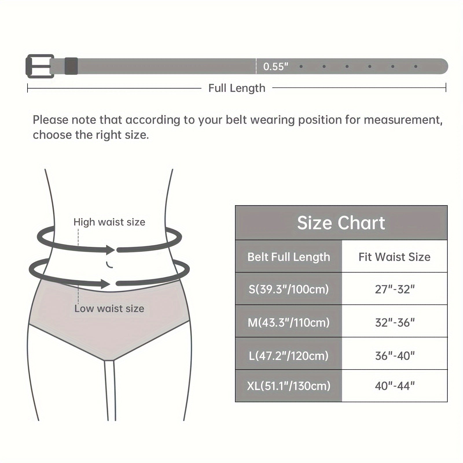 Women's PU Leather Slim Waist Belt 4 Styles Sizes S to 1XL Skinny Fashion Belt for Dresses Jeans Skirts Sweet Casual Outfits – Style A B C D