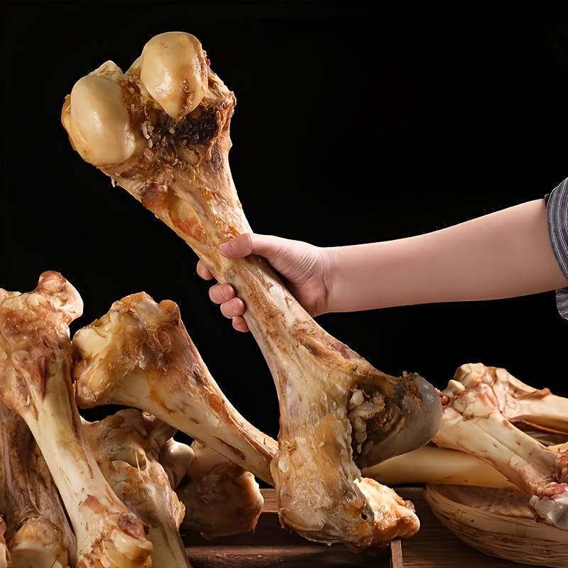 Long-Lasting Beef Bone Dog Chews Real Beef Flavor Chew Bones for Medium and Large Dogs Natural Daily Reward Dental Treats for Indoor Outdoor Snack Training Labrador German Shepherd