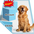 Dog Pee Pads 58x32 Inch Extra Large 40 Count Super Absorbent Leak-Proof Odor Control Disposable Puppy Training Pads Large Dogs Cats Adult Incontinence Crate Travel