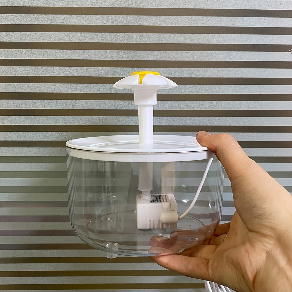 Cat Water Fountain 50oz Quiet USB-Powered BPA-Free - Automatic Drinking Fountain for Cats & Small Animals, Easy to Clean, No Battery Required, Continuous Fresh Filtered Water Dispenser