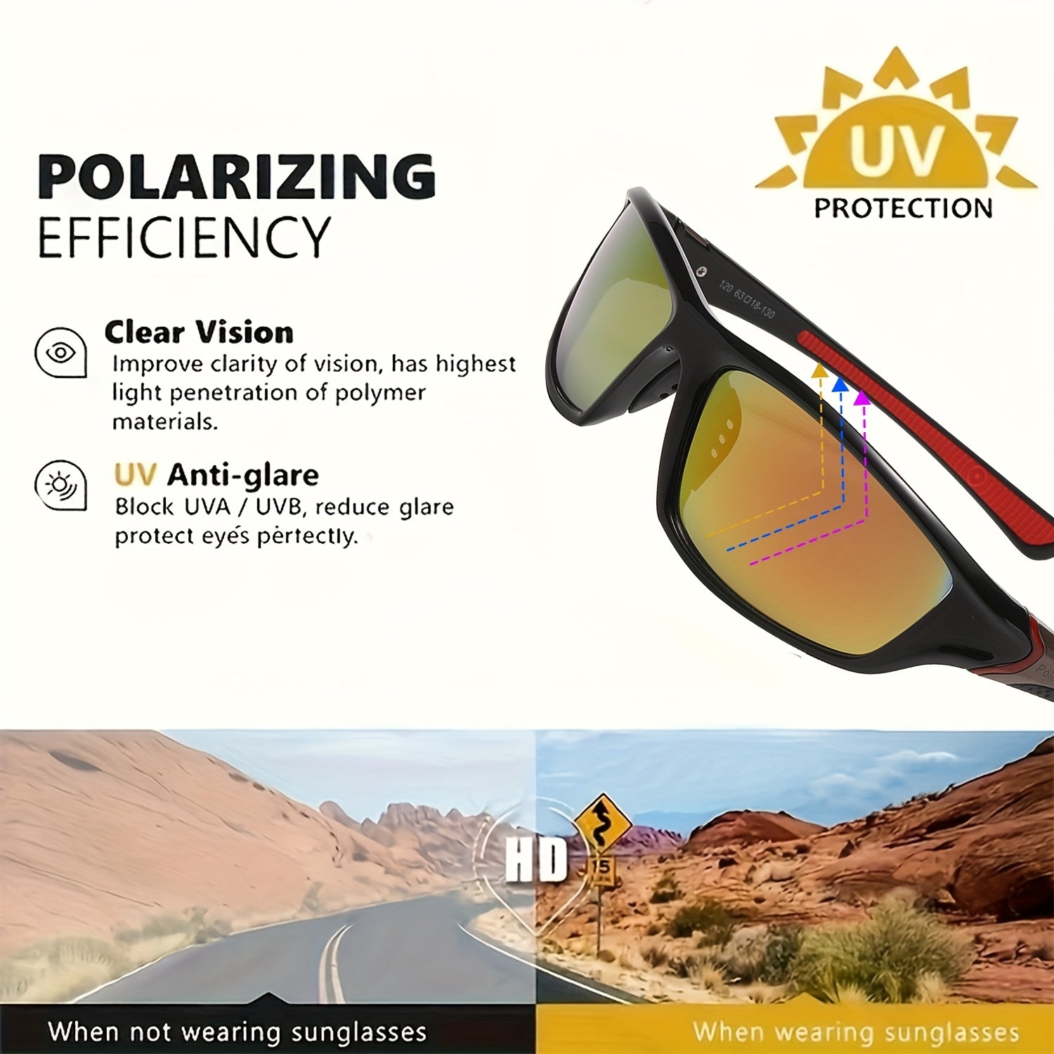 4 Pairs Polarized Sports Sunglasses UV400 Full Frame for Men & Women – Anti-Glare Fashion Eyewear for Cycling Running Fishing Rock Climbing Hiking Outdoor Travel, Polychrome Multicolor Set