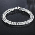 925 Sterling Silver Cuban Link Bracelet 10mm Wide for Men & Women – Tarnish-Resistant Hypoallergenic Chunky Chain, Unisex Streetwear & Boho Jewelry Gift for Weddings, Birthdays & Everyday Wear