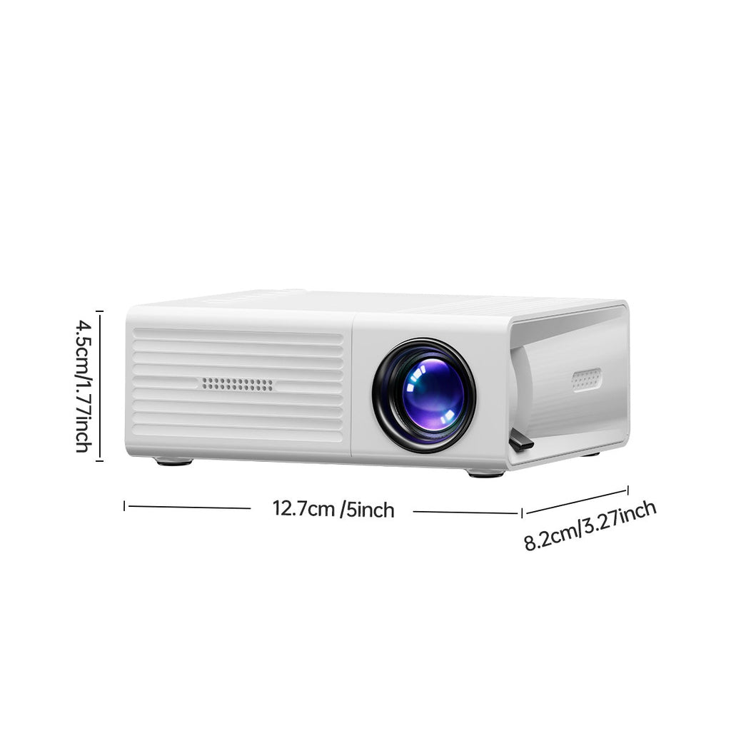 Mini Projector 1280x720P Native Resolution with Mobile Screen Projection – Portable Home Theater Projector for Office Outdoor Camping Movies iPhone Android Laptop