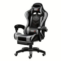 Ergonomic Gaming Chair Racing Style High Back Lumbar Support Five-Wheel Swivel Velvet PU Leather Adjustable Recliner Office Chair Adults Teens Multi-Color