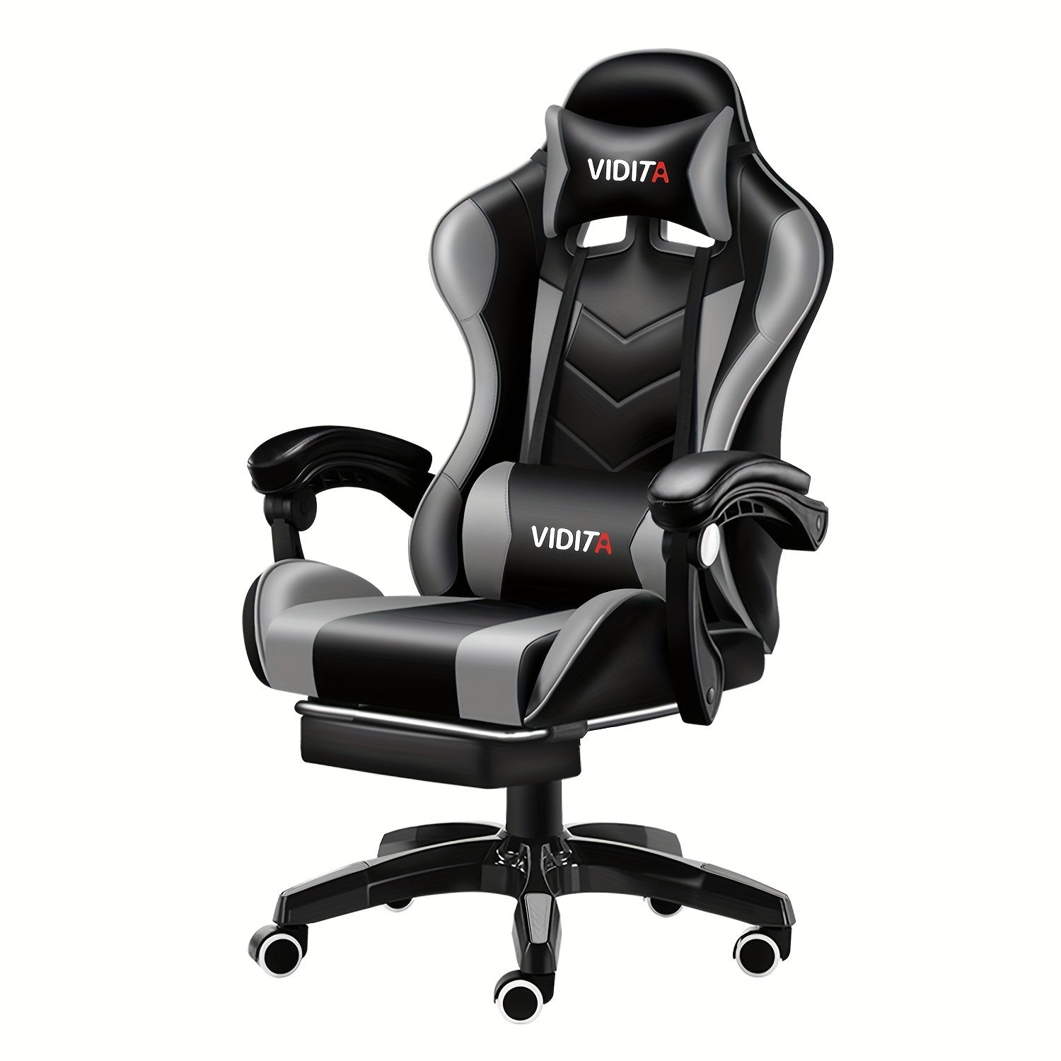 Ergonomic Gaming Chair Racing Style High Back Lumbar Support Five-Wheel Swivel Velvet PU Leather Adjustable Recliner Office Chair Adults Teens Multi-Color
