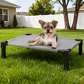 Cooling Elevated Dog Bed Raised Cot with Breathable Mesh & Metal Frame – Washable Portable No-Slip Dog Cot for Indoor & Outdoor Use, Available in 4 Sizes & 7 Colors for All Breeds