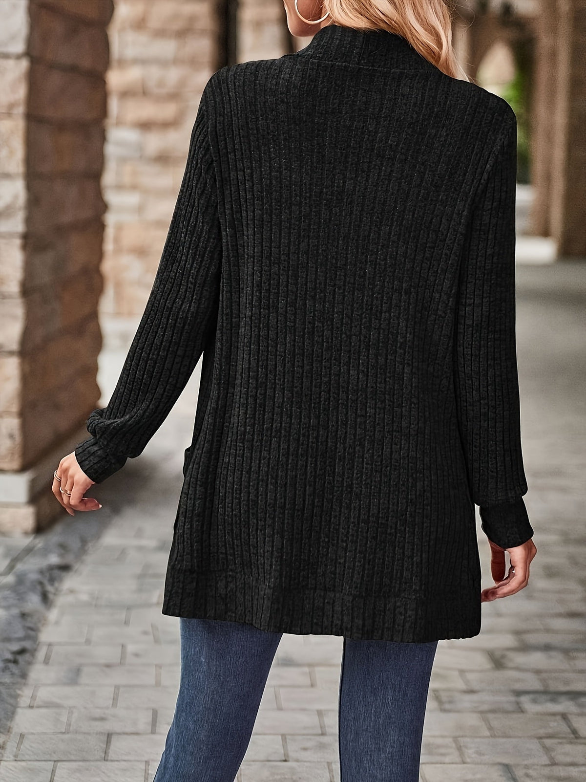 Loose Casual Long Sleeve Blouse Women Solid Color Pocket Splicing Relaxed Fit Top 10 Colors S-XXL Spring Fall Everyday
