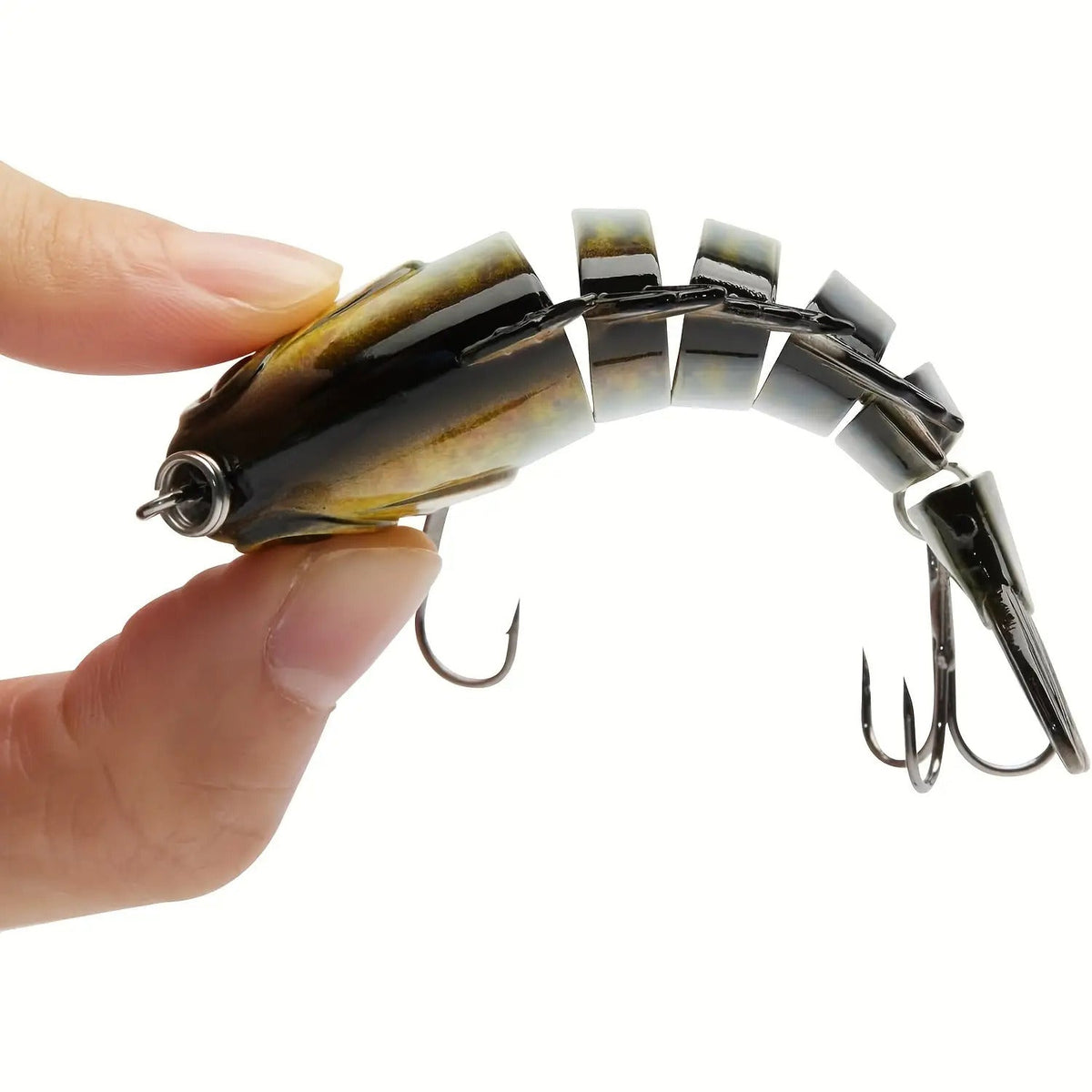 Multi-Joint Swimbait Fishing Lures 4-Pack – Realistic Hard Topwater Perch Bait 3.5" / 0.85oz with Treble Hooks, Lifelike Bluegill & Panfish Lures for Freshwater & Saltwater Bass Fishing
