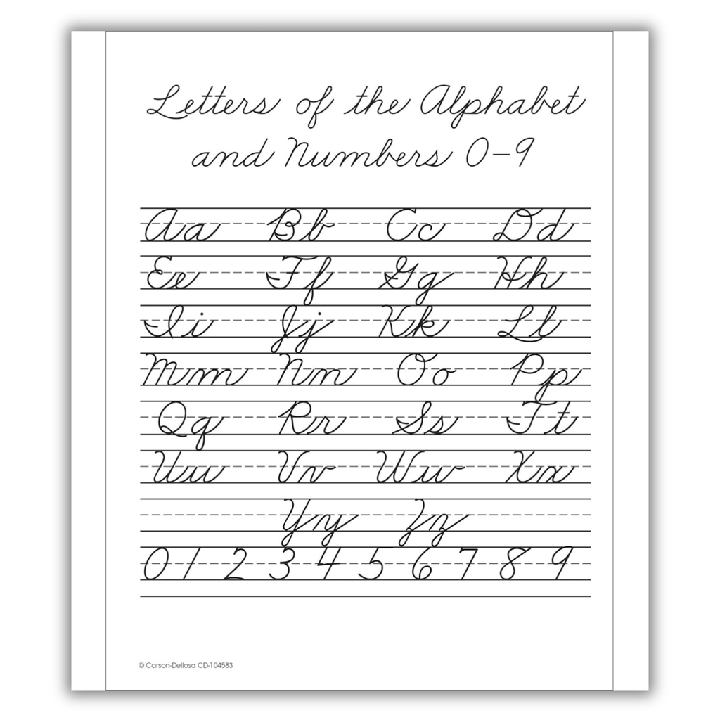 Carson Dellosa Beginning Cursive Handwriting Workbook for Kids Spiral Bound – Practice Cursive Alphabet, Numbers & Letter Connections, Grades 1-3, Ages 6-9