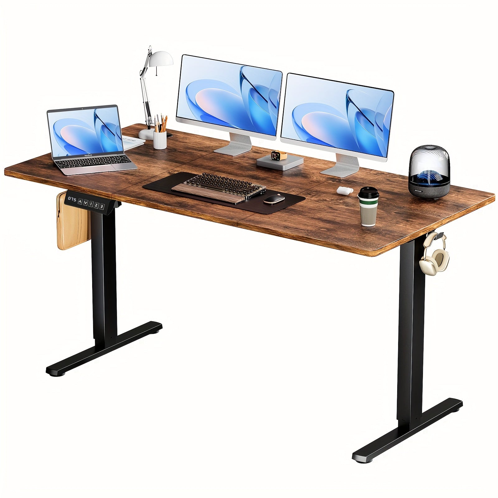 Electric Standing Desk Height Adjustable 40 48 55 63 Inch – Sit Stand Up Desk with Memory Controller & Anti-Collision, Ergonomic Home Office Gaming Workstation, 5 Colors