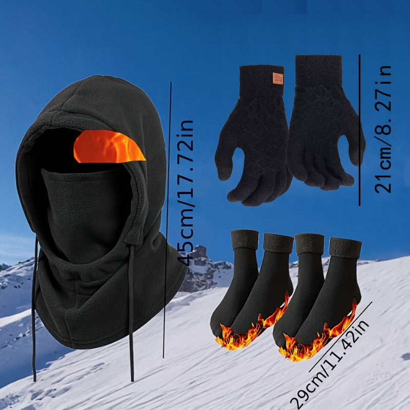 Balaclava Full Face Mask Winter Windproof for Men & Women – Thermal Cold-Proof Ski Cycling Outdoor Headgear with Neck & Shoulder Coverage, Viscose Lined Lightweight Unisex Snow Mask