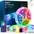 RGB LED Strip Lights App Remote Control Music Sync Dimmable Color Changing Timing – Smart LED Lights for Bedroom Living Room Game Room Decor 16.4FT to 200FT