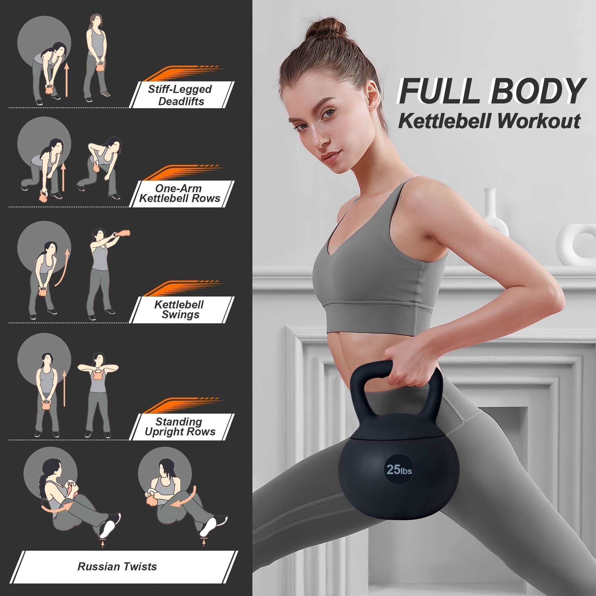 SOGES PVC Soft Kettlebell with Wide Non-Slip Handle – Iron Sand Filled Strength Training Kettlebell 10 to 30 lbs, Safe for Home Gym, Floor & Kids, Ideal for Women & Beginners, Swings Squats HIIT CrossFit
