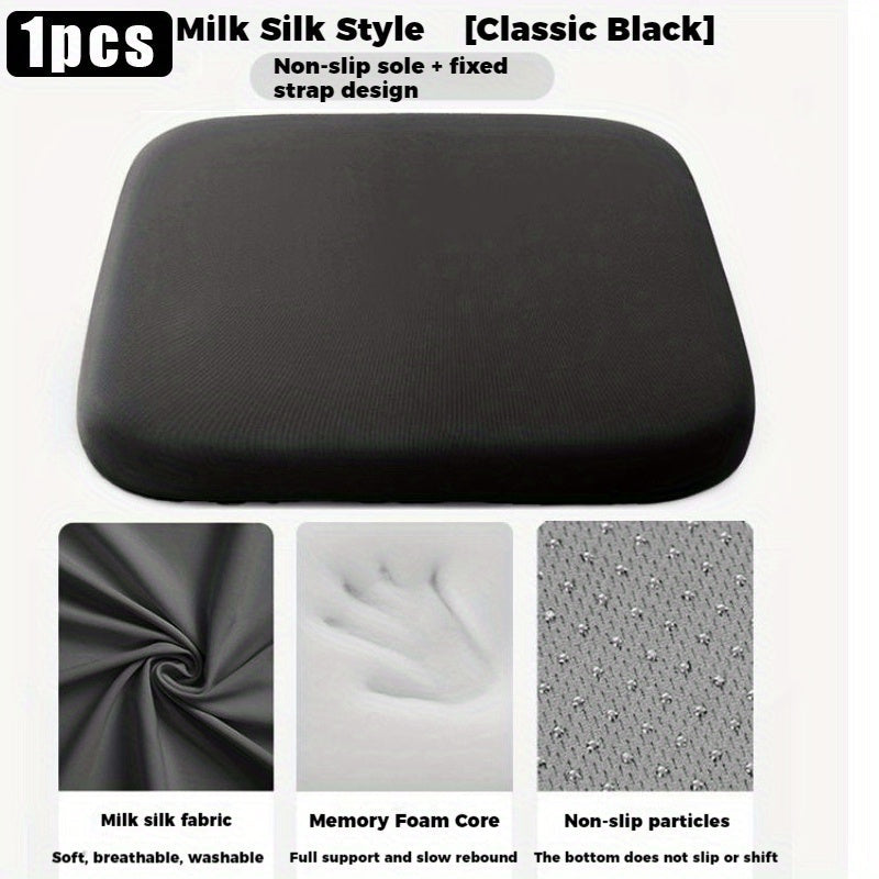 1.5-Inch Memory Foam Seat Cushion with Washable Cover – Non-Slip Grip, Pressure Relief & Posture Support for Office Chair, School Desk, Truck & Wheelchair