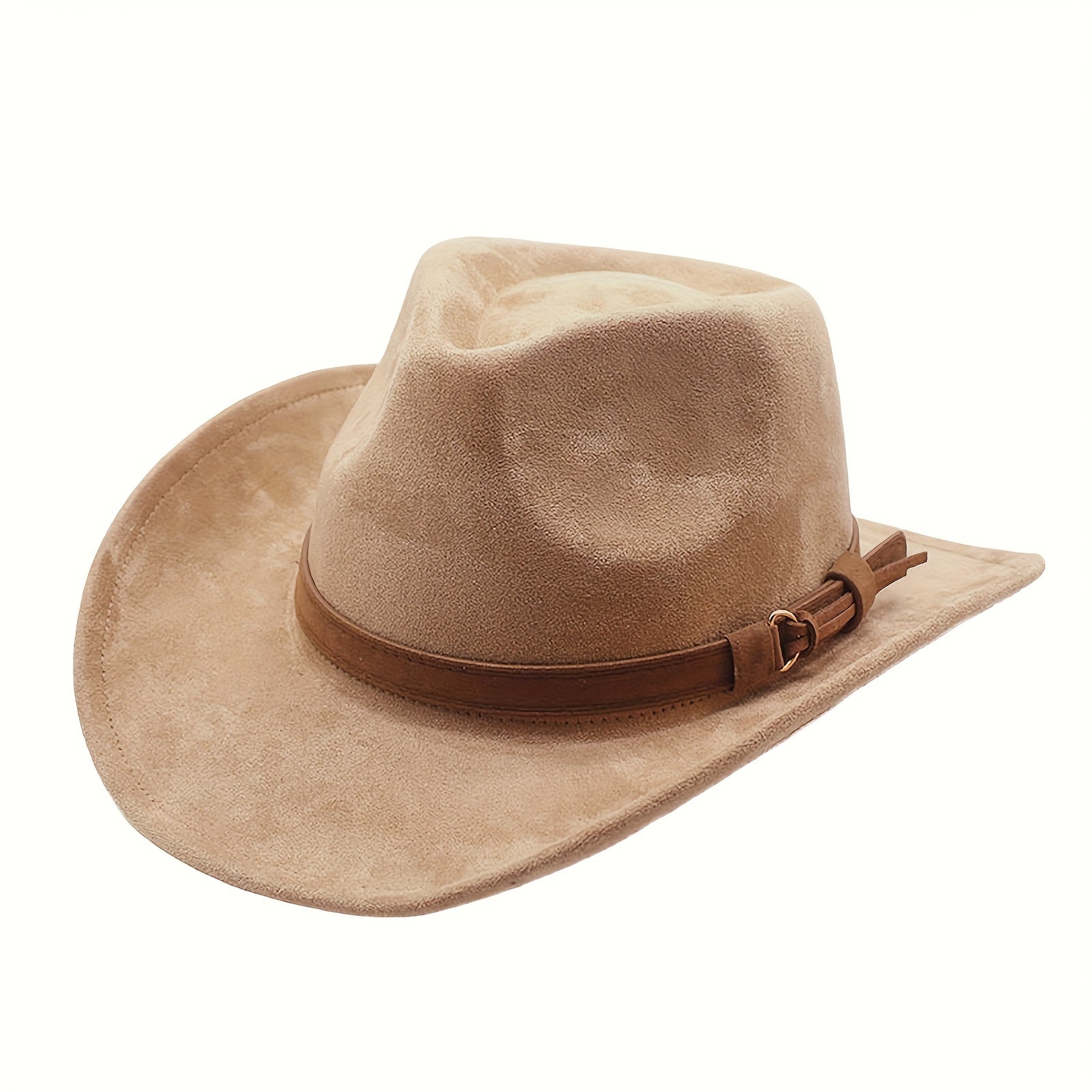 Wide Brim Western Cowboy Hat Unisex Retro Fedora Style – Outdoor Travel Beach Festival Costume Hat for Men Women, 7 Colors Brown Black Khaki Beige Grey White