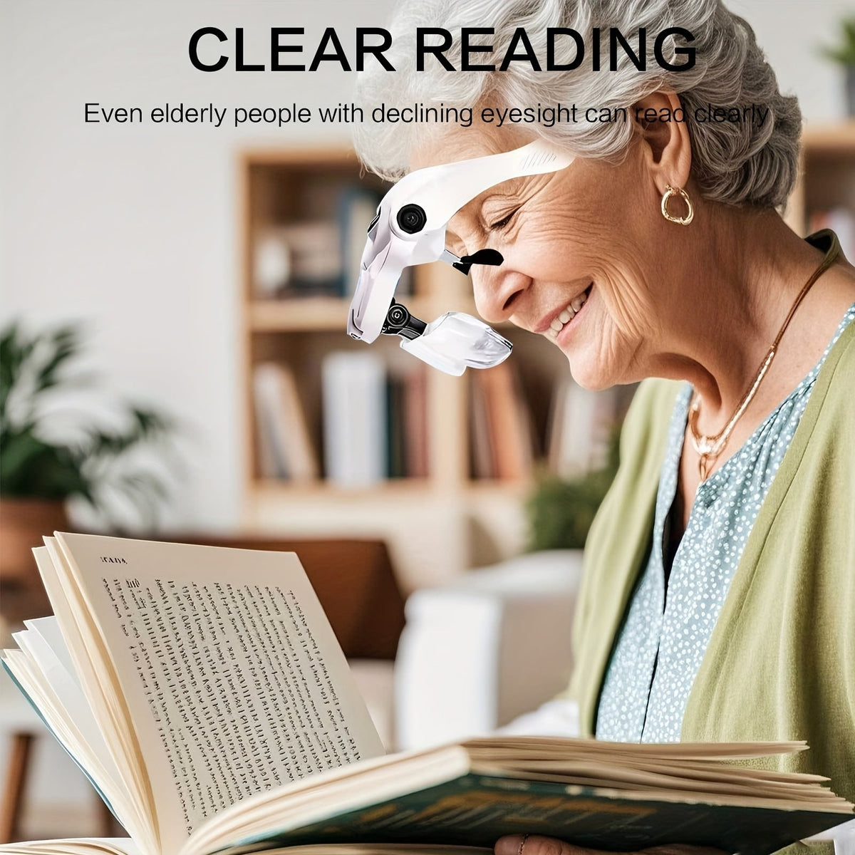 Head Mounted Magnifier with LED Light and 5 Interchangeable Lenses 1.0X to 3.5X – Adjustable Headband Magnifying Headset for Jewelry Making Electronics Repair Model Building Soldering Reading and Precision Work