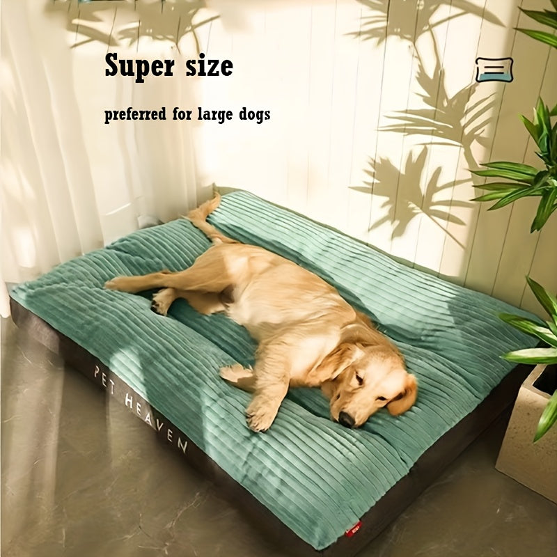 2XL Orthopedic Dog Bed for Large Breeds – Washable Removable Cover, Polyester Fiber Fill, Non-Slip Bottom, All Season Comfort Lounge Pad for Big Dogs
