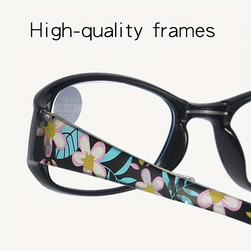 3-Pack Folding Reading Glasses Unisex – Mixed Colors Compact Portable Readers 1.0x to 4.0x Magnification, Elegant Business Style Gift for Men Women