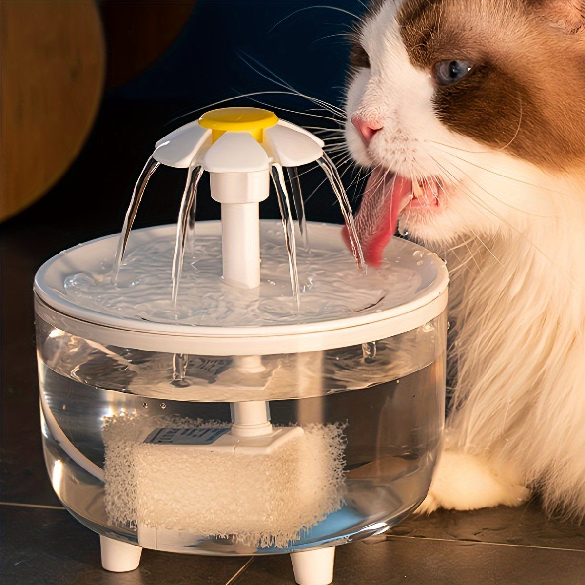 Cat Water Fountain 50oz Quiet USB-Powered BPA-Free - Automatic Drinking Fountain for Cats & Small Animals, Easy to Clean, No Battery Required, Continuous Fresh Filtered Water Dispenser