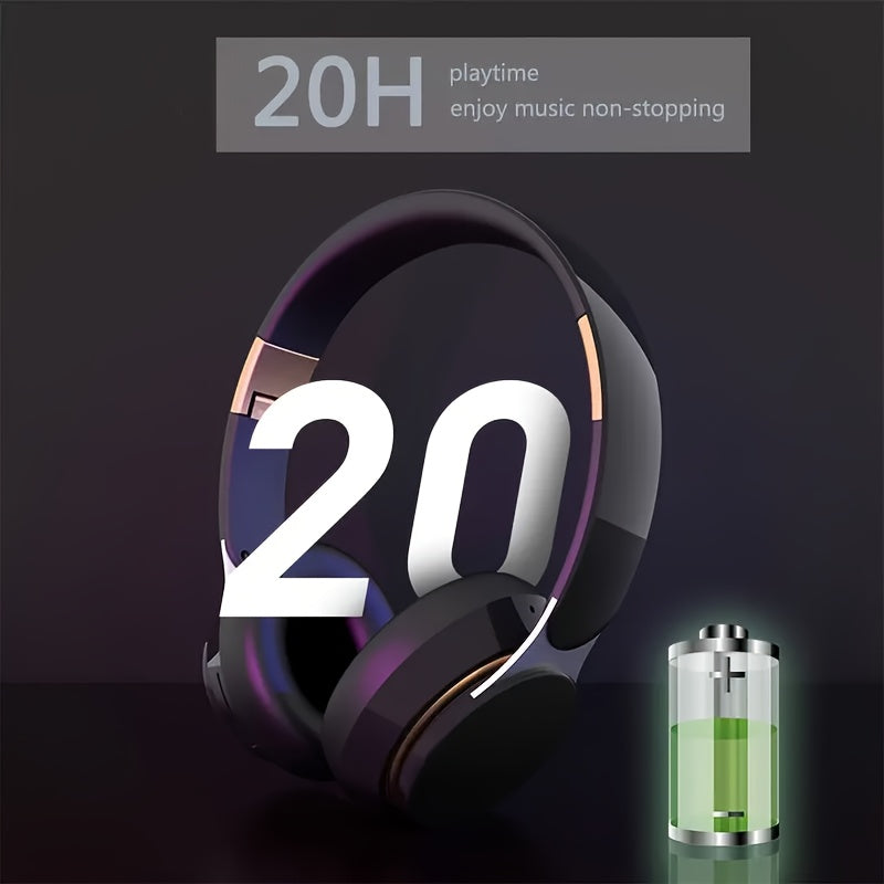 Foldable Wireless Over-Ear Headphones Bluetooth Headset with Mic FM Radio TF Card 3.5mm AUX Soft Noise Cancelling Earpads for Travel Home Office PC Phone – Green White Blue Red