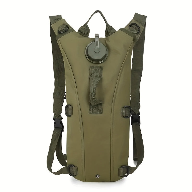 Hydration Backpack with 101oz Water Bladder Tactical Lightweight Hiking Pack Adjustable Straps Large Capacity for Hiking Biking Running Climbing Black Green