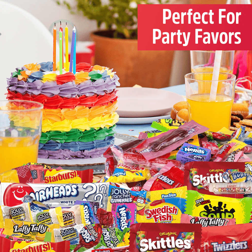 Assorted Bulk Candy Individually Wrapped Variety Pack – Mixed Candy Assortment for Parties, Pinatas, Goodie Bags, Halloween, Birthday & Office Treat Bowls