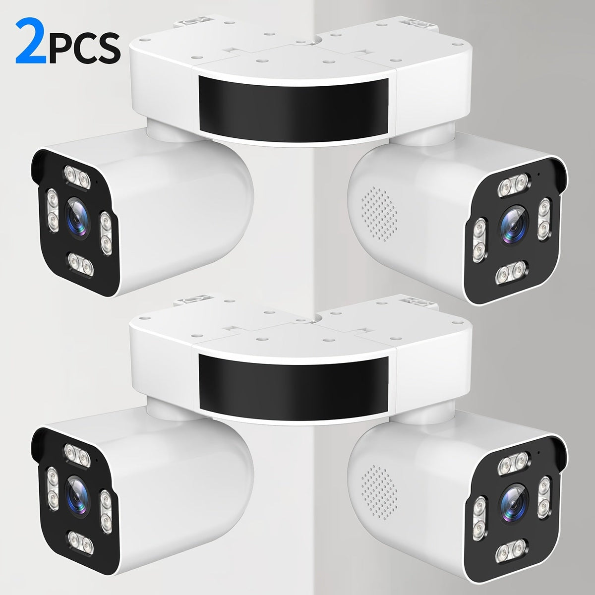 Dual Lens PTZ Security Camera Outdoor WiFi 5MP – 360° Pan Tilt 10x Electric Zoom Motion Detection Siren Alarm Two-Way Audio Color Night Vision 24/7 Wired Recording Home Surveillance