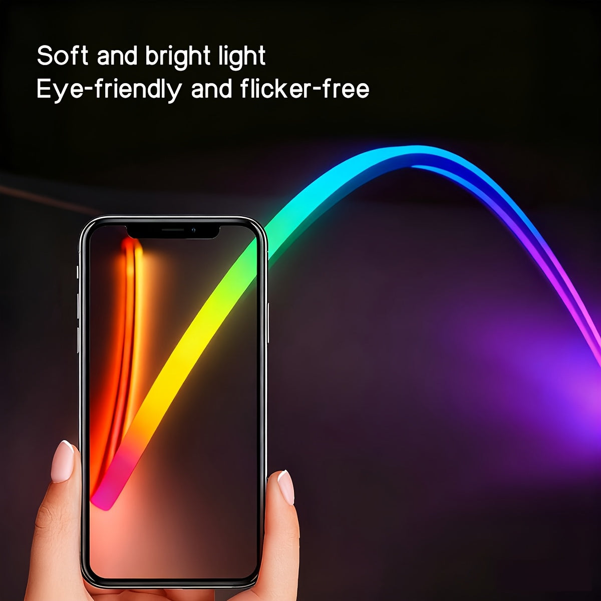 LED Neon Strip Lights with Remote Control Color Changing RGB – Flexible Atmosphere Light for Bedroom TV Kitchen Cabinet Halloween Christmas Birthday Party Home Decoration 3M Multi-Pack