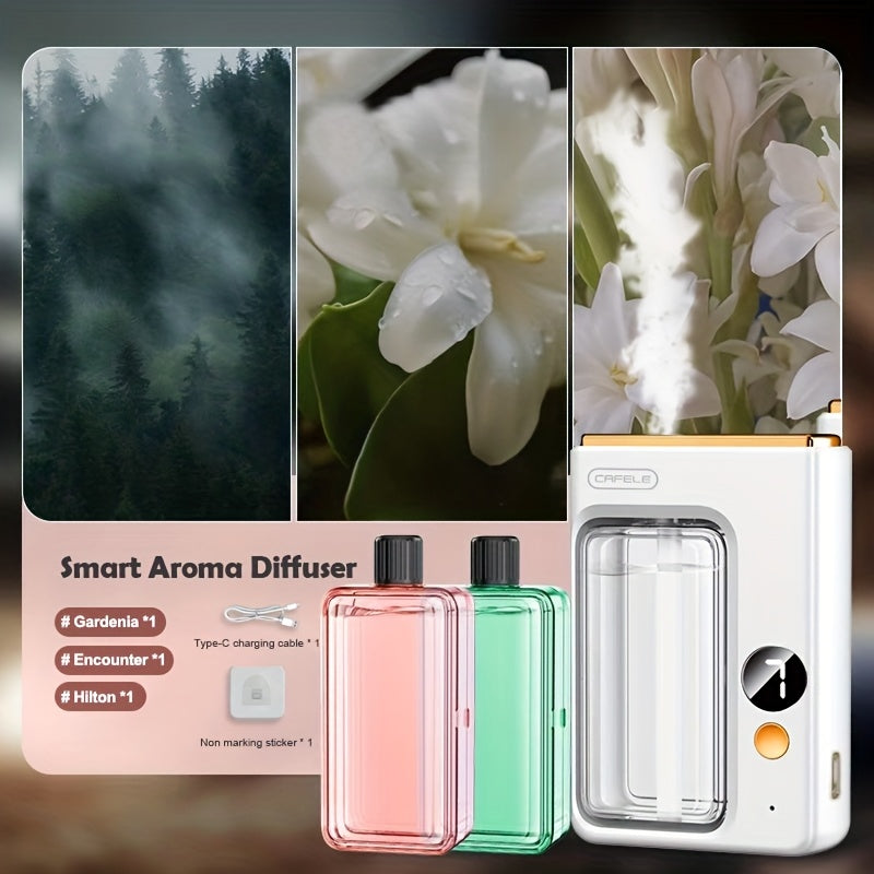 Essential Oil Diffuser & Humidifier with Essential Oils Bundle – Ultrasonic Aromatherapy Diffuser, Auto Shut-Off, Quiet Operation & 7 LED Colors for Home, Bedroom, Office, Yoga & Bathroom | 1, 3 or 5 Bottles
