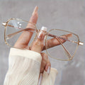 Oversized Blue Light Blocking Reading Glasses for Men & Women – Clear Lens Anti-Blue Light Computer Readers, Metal Spring Hinge, +1.0 to +4.0 Diopters, 4 Colors