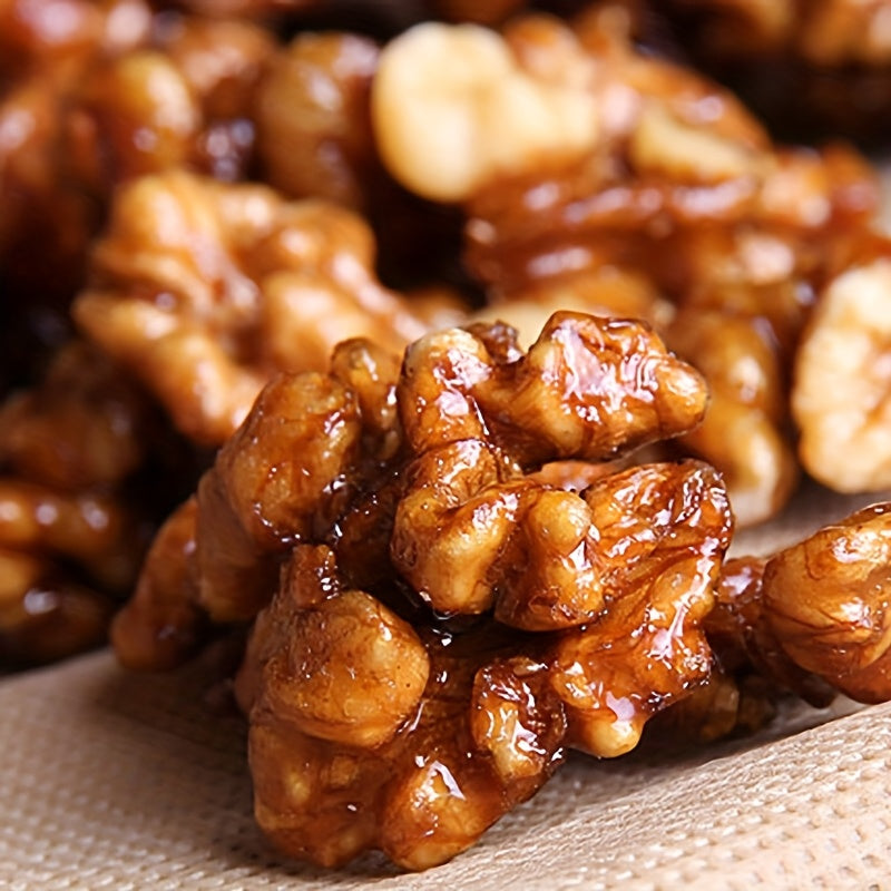 Honey Amber Walnuts & Roasted Cashews Mixed Nuts Gift Pack 8 Bags High Protein Gluten Free Healthy Snack Office Party Holiday Gift Box