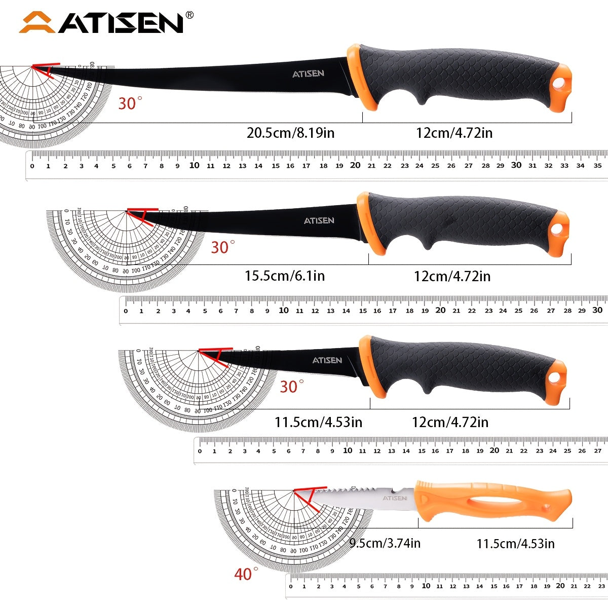 Professional Fishing Knife Set 10/16PCS Fillet & Boning Knife with Road Runner Pliers Fish Lip Gripper Knife Sharpener Retractable S-Buckle Harness, Dishwasher Safe V-Grind Blade - Gift for Fishermen